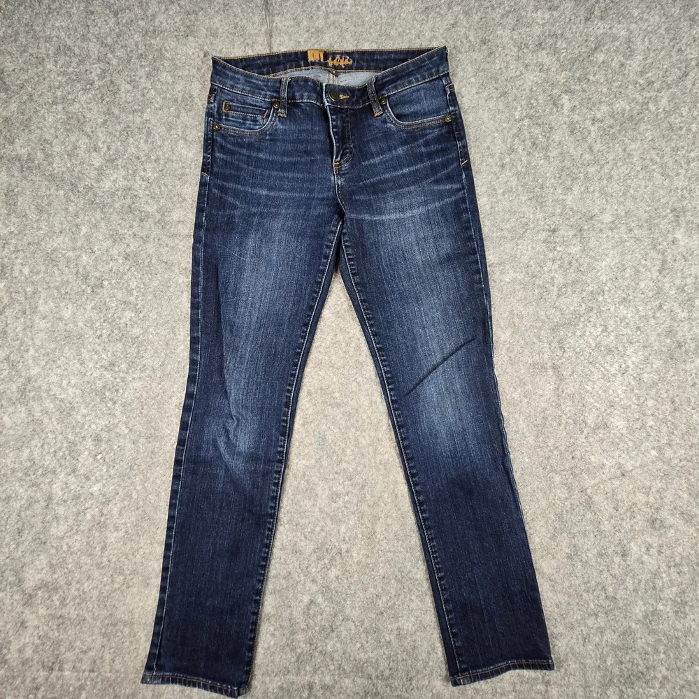 Kut from the Kloth Mia Toothpick Skinny Jeans Dark Wash Blue Size 2 KP271MA6R